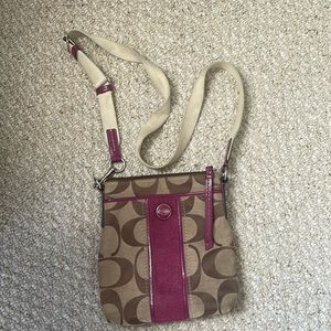 Coach pink crossbody bag!!